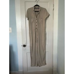 Old Navy Linen Utility Jumpsuit
